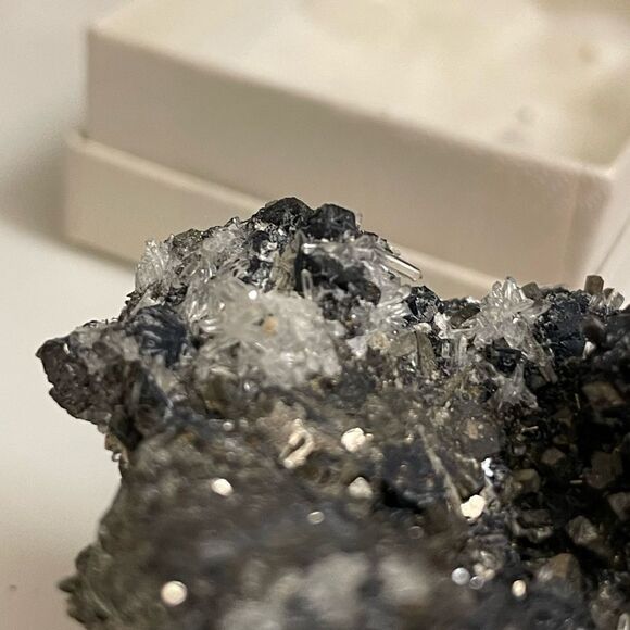 Rock, Mineral & Crystal Cluster of Spharlrite, Huaron, Quartz & Pyrite - Picture 13 of 14